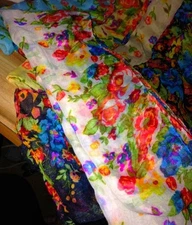 Vibrant Color Shaws/scarfs LOT OF 5 Handmade brand new item's