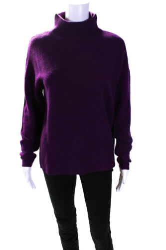 Kinross Cashmere Womens Ribbed Turtleneck Sweater 