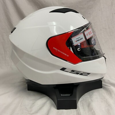 LS2 Stream EVO Full Face Motorcycle Helmet Solid Gloss White XL