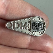 Rare Eaton Yale & Town QDM Lapel Pin Quantitative Debris Monitoring Vintage