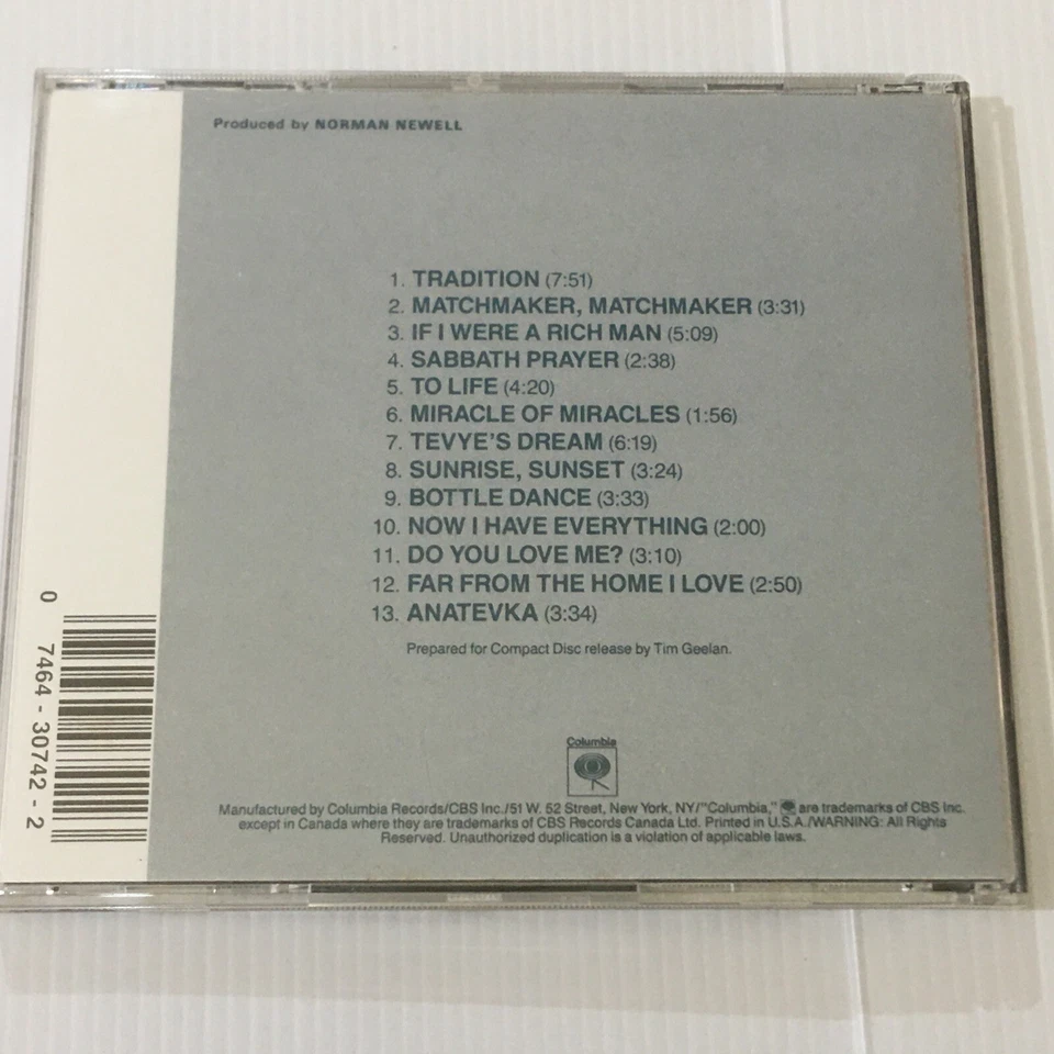 Topol in Fiddler on the Roof CD London Cast Musical - Image 3 of 4