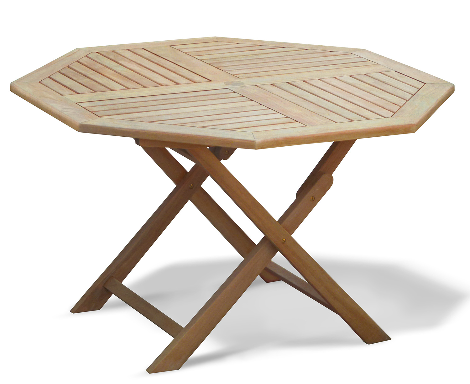 Teak Outdoor 1.2m Folding Table, Octagonal - Lymington Range