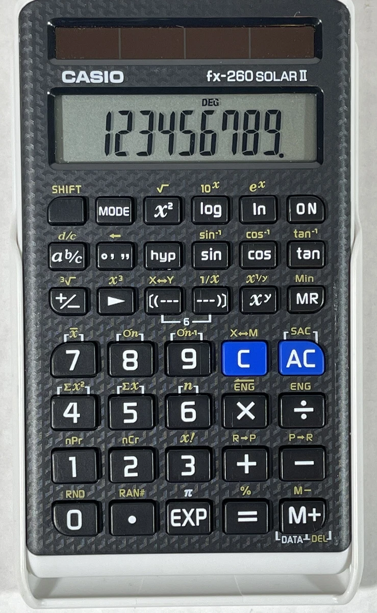 Casio FX 260 Solar II Scientific Calculator eBay