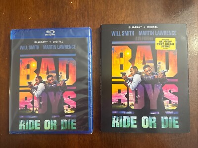 Bad Boys Ride or Die - Blu-ray + Digital w/Slipcover Brand New SEALED Blu Ray