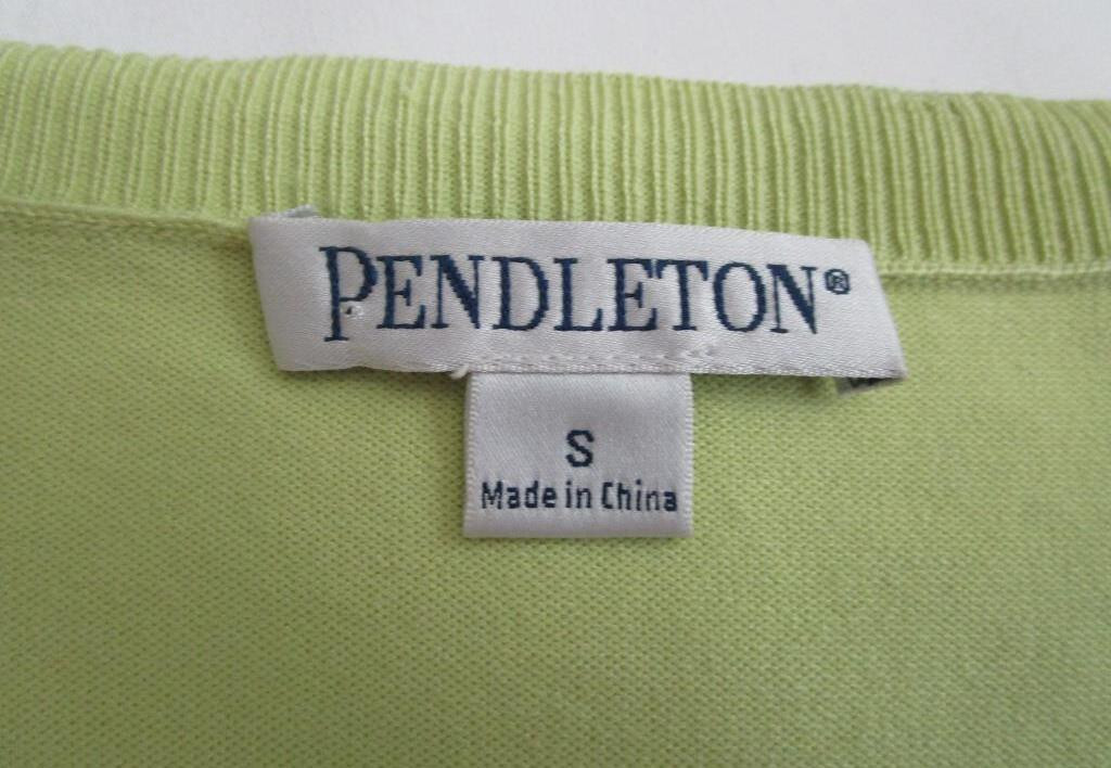 Pendleton Women's Sz S Light Green Button Front S… - image 12