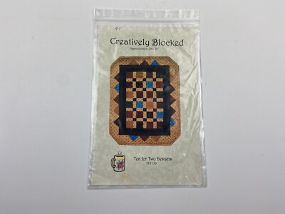 creatively blocked tea for two table runner quilt pattern 