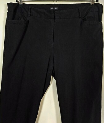 George Women's Plus Petite Black Dress Pants Size 20WP with stretch -flat front | eBay George Women's Plus Petite Black Dress Pants Size 20WP with stretch -flat front | eBay
