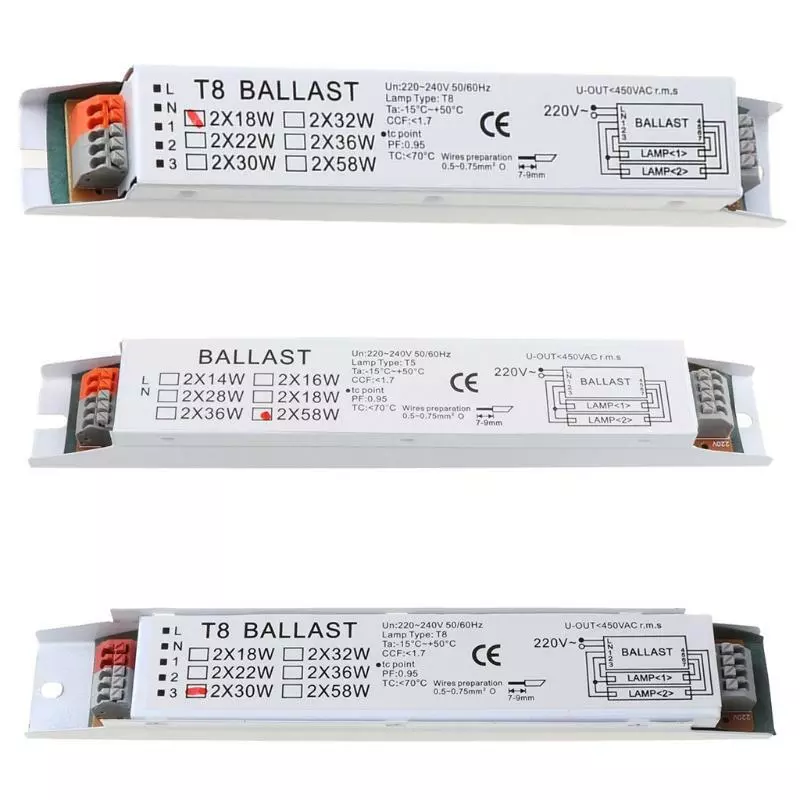 Electronic ballast t8 36w outlet