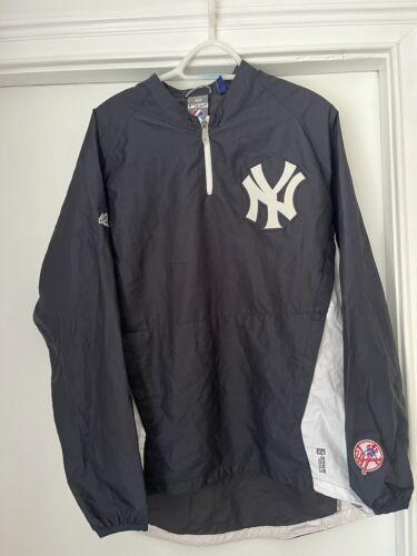 New York Yankees Jacket Mens S. Blue MLB Majestic Windbreaker Pullover ...