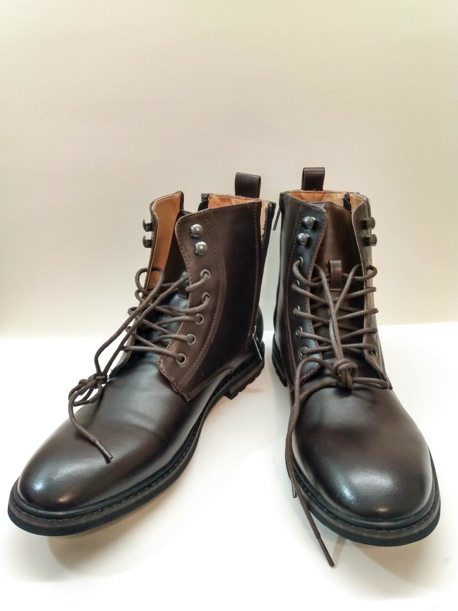 Resolve by Robert Wayne Footwear size 10D Zip Up Brown Leather Boots