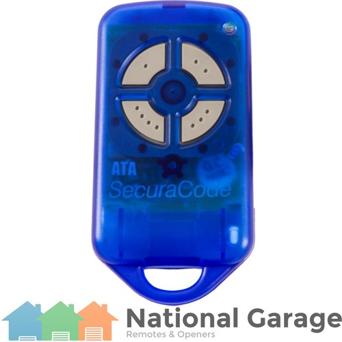 Garage Door Remote Control ATA PTX4 BLUE Genuine SECURACODE Genuine