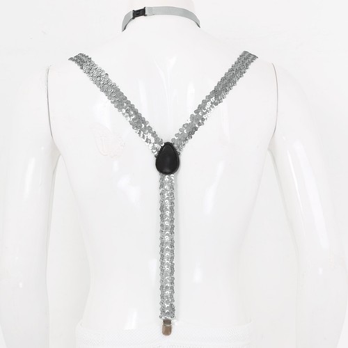 Damen Kostüm Fliege Outfit Glitzer Accessoires Armbänder Set Glanz Hut Party - Bild 61 von 72