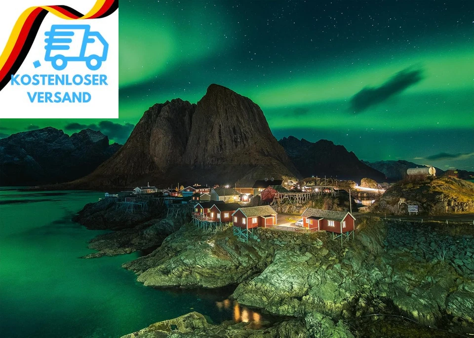 BESUCHE DEN RAVENSBURGER-STORE Ravensburger Puzzle 12000357 1000 Teile - Aurora Borealis Norwegen, Nordlichter