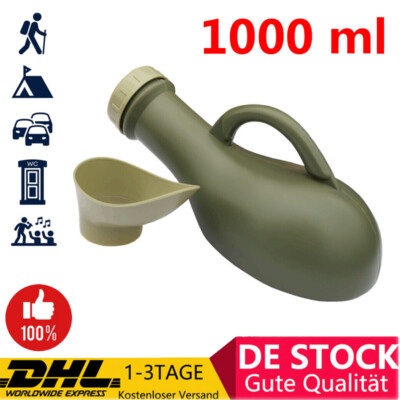 Harnflasche Notfall Urinflaschen für Männer Frauen Unterweg Pinkelflasche Deckel