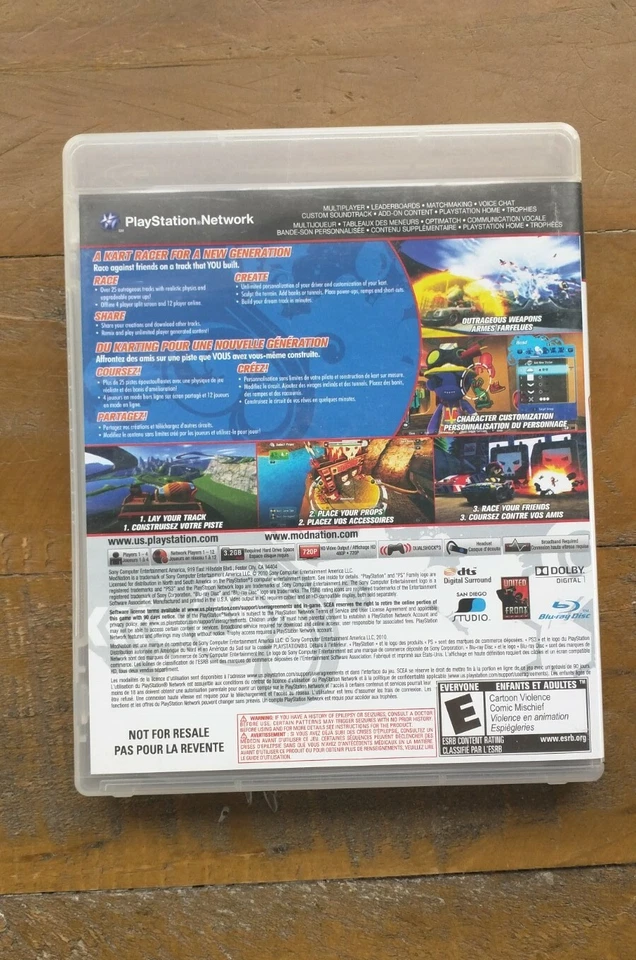 LIKE NEW ✹ Modnation Racers Kart ✹ Playstation 3 PS3 Game ✹ COMPLETE NFR Variant - Image 3 of 3