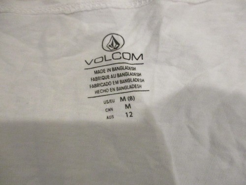 Volcom "aloha," white tank top sz m(8) - Picture 3 of 7