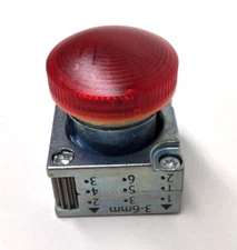 Siemens 3SB35016BA20 Indicator Light Lens And Housing Red Round Pilot