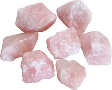 1 Large Rose Quartz Raw Chunk Natural Crystal Mineral Specimen 1" to 2" A