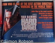 HARD TARGET 1993 MINI QUAD POSTER GREAT ROLLED CONDITION UK VERSION VAN DAMME