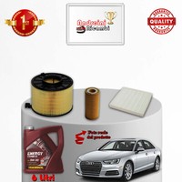 Wartungsset 3 Filter Und ÖL FüR Audi A4 8W 2.0 Tfsi 140KW 190PS Ab 2018
