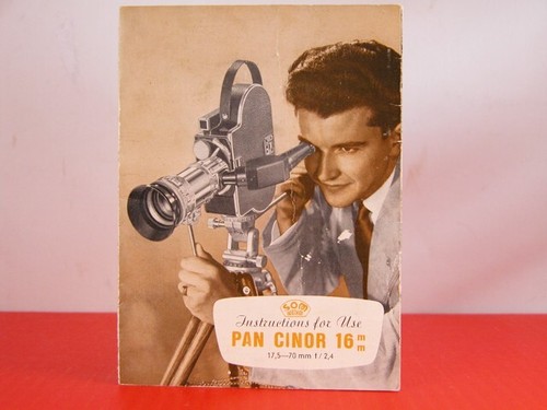 SOM 17-85mm Zoom Lens INSTRUCTION MANUAL For Bolex 16mm Movie Camera