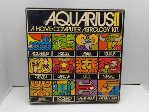 Vintage AQUARIUS II Home Computer Astrology Kit 1973 Reiss Games RARE ...