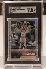 2020-21 Hoops Giannis Antetokounmpo City Edition Holo SGC 9.5 Mint+