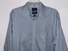 Stafford Men's Long Sleeve Smart Tech Dress Shirt Plaid 16 - 16 1/2 32-33 NEW