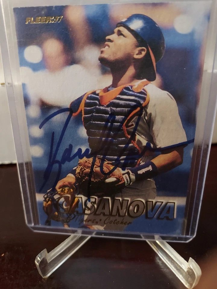 1997 Fleer Raul Casanova #95 Autographed A - Image 2 of 4