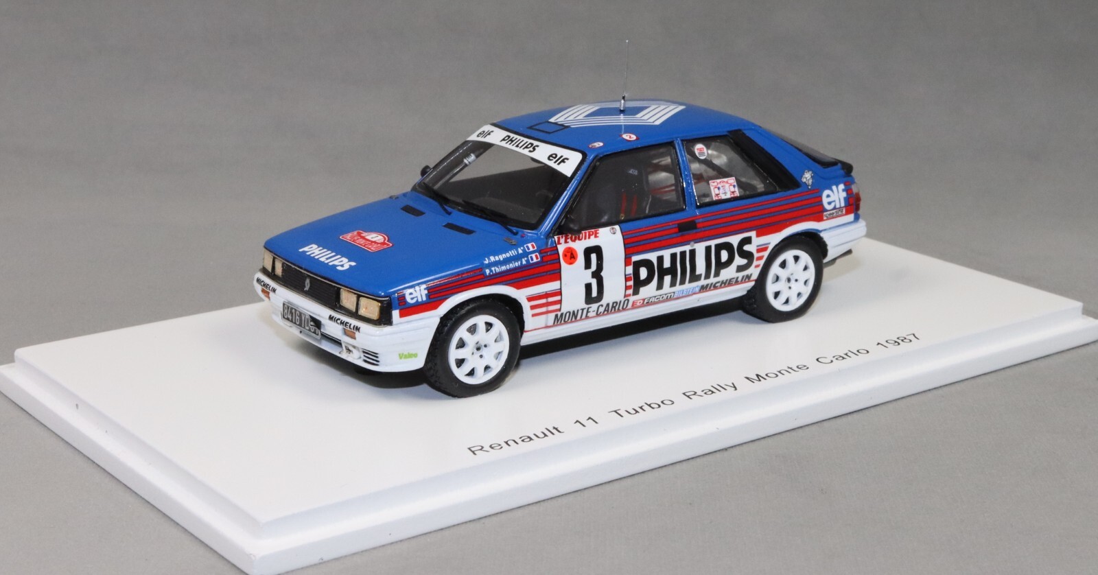 Spark Renault 11 Turbo 1987 Monte Carlo Rally Jean Ragnotti S5567 1/43 NEW