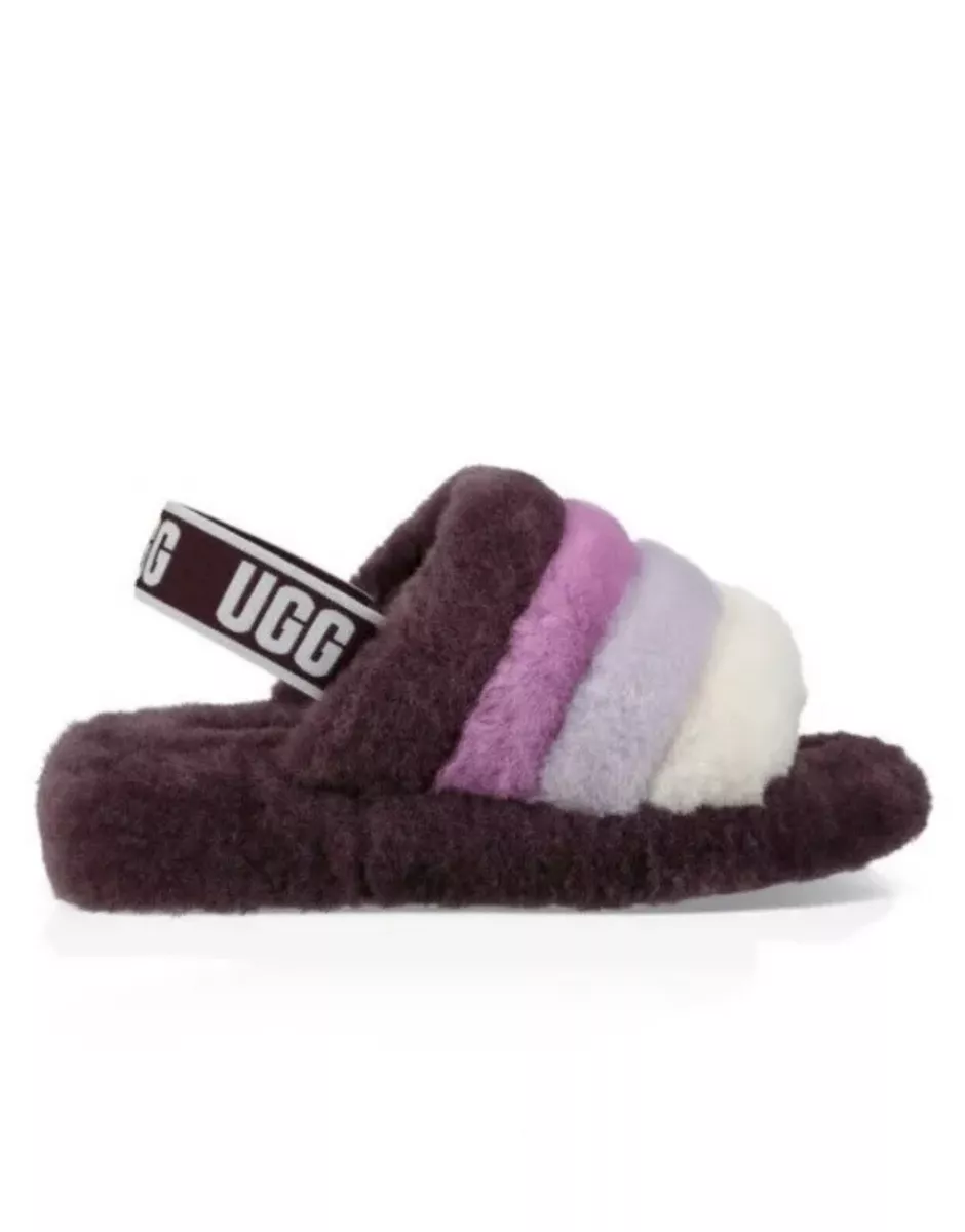 Ugg fluff yeah slide navy multi sale