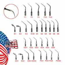 10 Dental Ultrasonic Piezo Scaler Tips Fit DTE SATELEC EMS WOODPECKER Handpiece