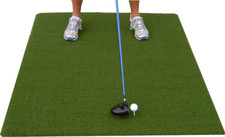 Premium 3'X5' Luxury Tee Golf Hitting Mat- Holds a Wooden Tee