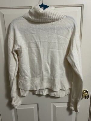 Anthropologie Super Soft Turtleneck Sweater Size Small Wool