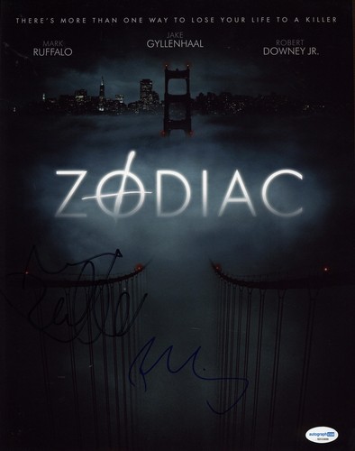 Robert Downey Jr. & Mark Ruffalo "Zodiac" AUTOGRAPHS Signed 11x14 Photo ACOA