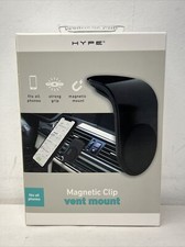 Black Universal Magnetic Car Phone Holder L Shape Clip Car Air Vent Mount New.