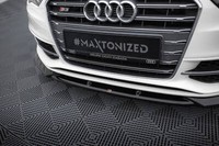 Front Ansatz FüR Audi S3 A3 S-Line Sportback Hatchback 8V Schwarz Spoilerlippe