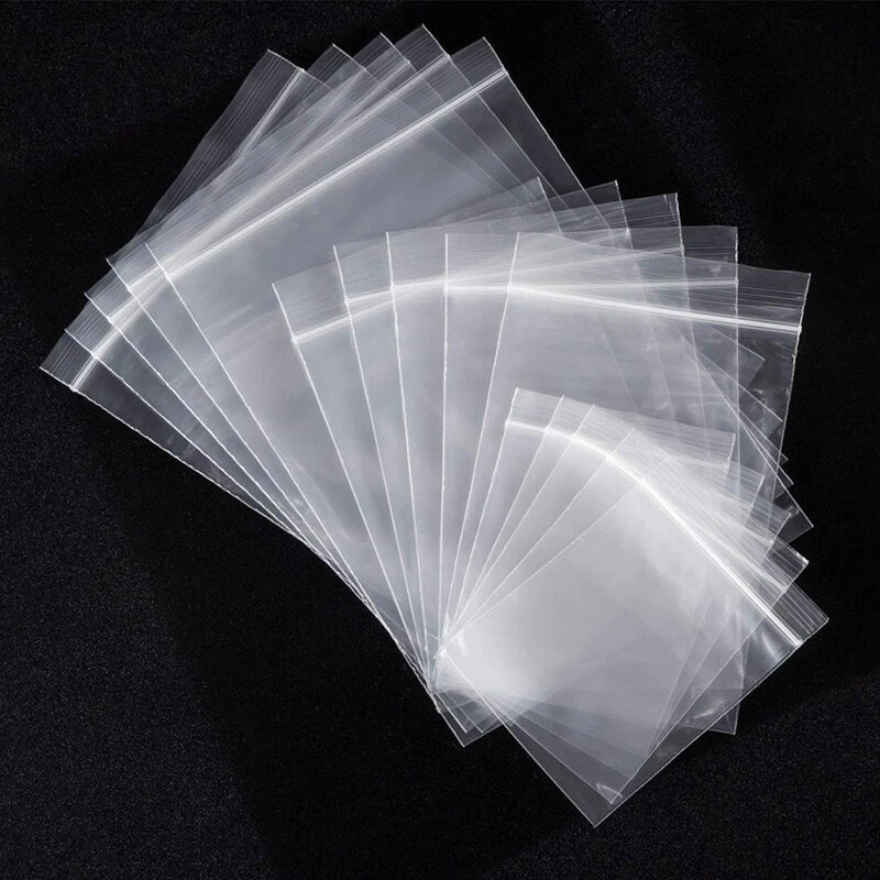 Clear Zip Seal Plastic Bags Jewelry Zipper Top Lock Reclosable Baggies 2 Mil 2ML - Image 2 of 4