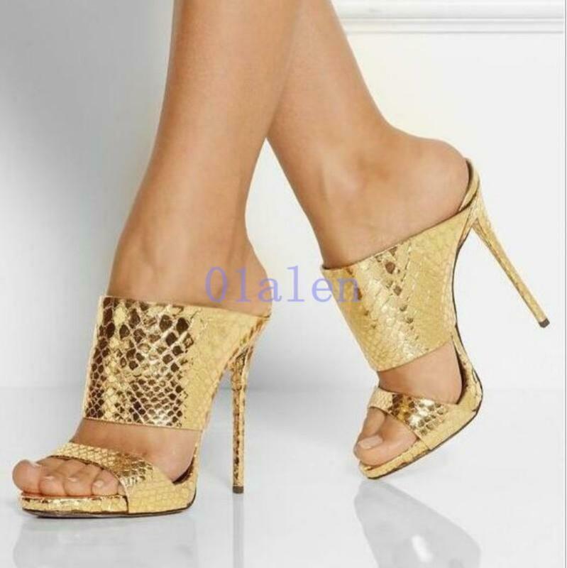 PANTOFOLA D’ORO Sandali donna ciabatte scarpe mules party club stiletto tacco alto roma slide hot