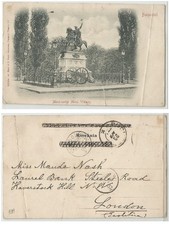 Romania, Bucuresti, postcard, Monumentul Mihai Viteazul, circ., 1901