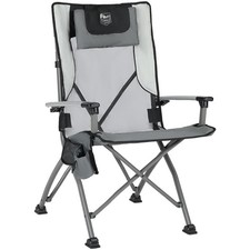 TIMBER RIDGE Folding Camping Chair for Adults, Aluminum Collapsible High Back...