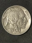 1938D Buffalo Nickel US Five Cent Coin Full Horn Circulated Free Shipping