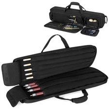 [Fast ] GOBUROS Pool Cue Bag Pool Cue Case Holds 4 Bats and 5 Shafts 1/2