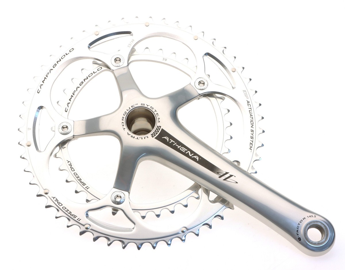 Campagnolo Athena Crankset 53/39T 11 Speed Silver 175mm 2010 Ultra