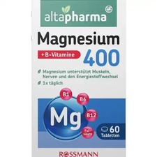 Altapharma Magnesium 400 Tabletten + B-Vitamine, 60 Tabletten, neu&ovp