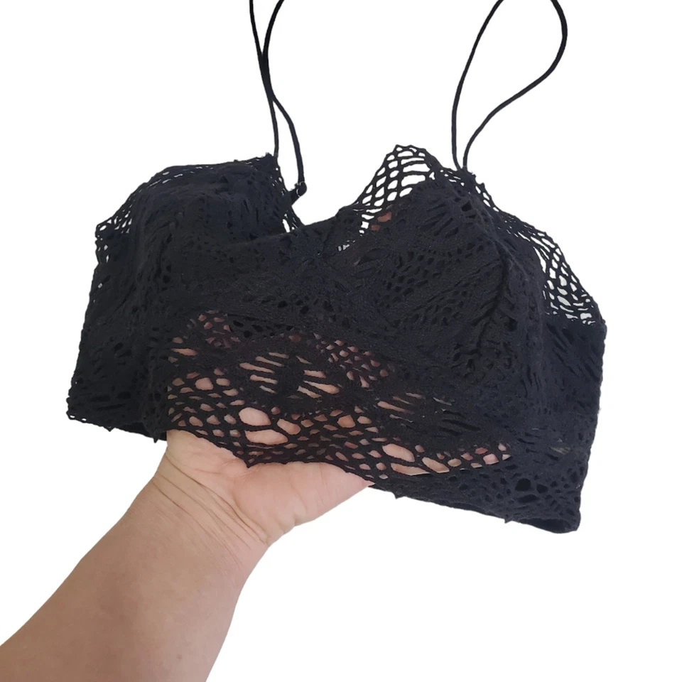 Bralette Free People Talla Pequeña FP One Mariana Encaje Crochet Parcialmente Forrado Foto 2 de 4