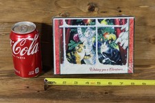 Cats in window Christmas cards - 15 cards  15 blank envelopes in box