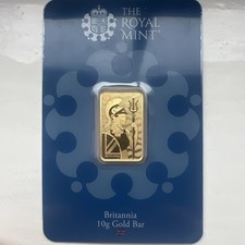 Royal Mint Britannia 10g Gold Bar 999.9 Fine Sealed Certicard Investment 4525.87 per troy oz