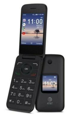 #ad ATamp;T Alcatel 4052R 2.8quot; 4GB Memory Smart Flip Phone Black $19.99