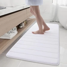 Buganda Memory Foam Bath Mat, 60 x 24, Ultra Soft and Non-Slip Bathroom Rugs,...